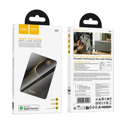 Hoco Smart Wireless Tracker Card & Wireless Charging (E92) techplus