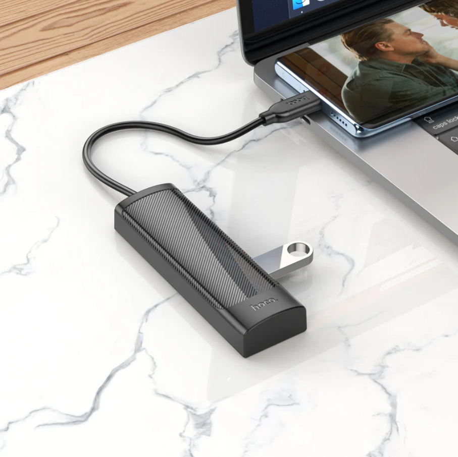 Hoco USB-C to USB-A 4 in 1 USB Expansion Hub 5Gbps (HB41) techplus
