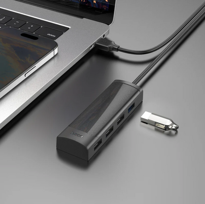 Hoco USB-C to USB-A 4 in 1 USB Expansion Hub 5Gbps (HB41) techplus