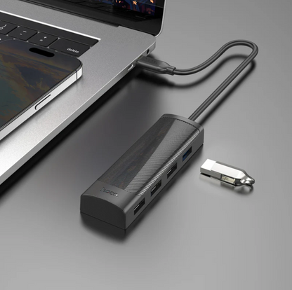 Hoco USB-C to USB-A 4 in 1 USB Expansion Hub 5Gbps (HB41) techplus