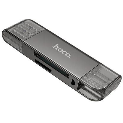 Hoco USB 3.0 Memory Card Reader USB-A USB-C Dual Plug (HB39) techplus