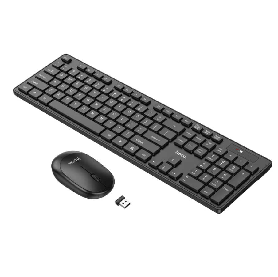 Hoco Wireless Keyboard Mouse Combo With USB Receiver (GM17) techplus