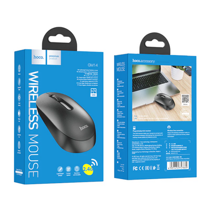 Hoco Wireless Mouse With Nano Receiver (GM14) techplus