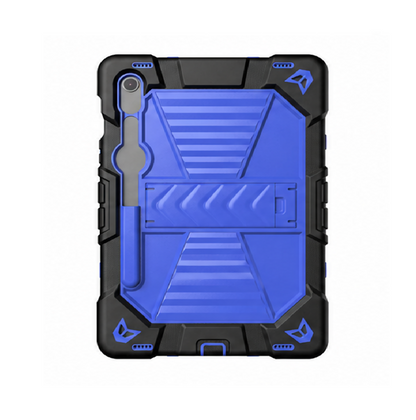 Samsung Galaxy Tab S10 FE Rugged Shockproof Case with Kickstand (Blue)