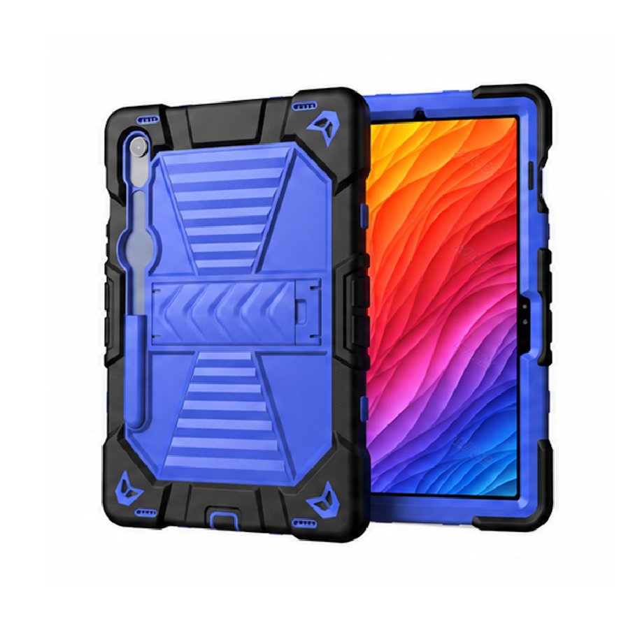 Samsung Galaxy Tab S10 Lite Rugged Shockproof Case with Kickstand (Blue)