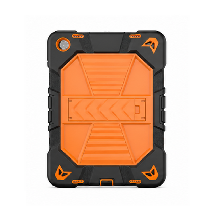 Samsung Galaxy Tab A11 Rugged Shockproof Case with Kickstand (Orange)