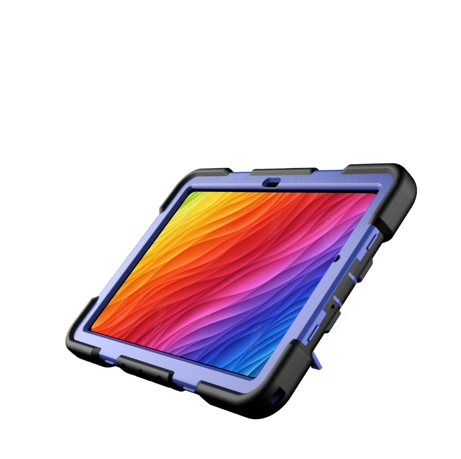 Samsung Galaxy Tab A9 Rugged Shockproof Case with Kickstand (Blue)