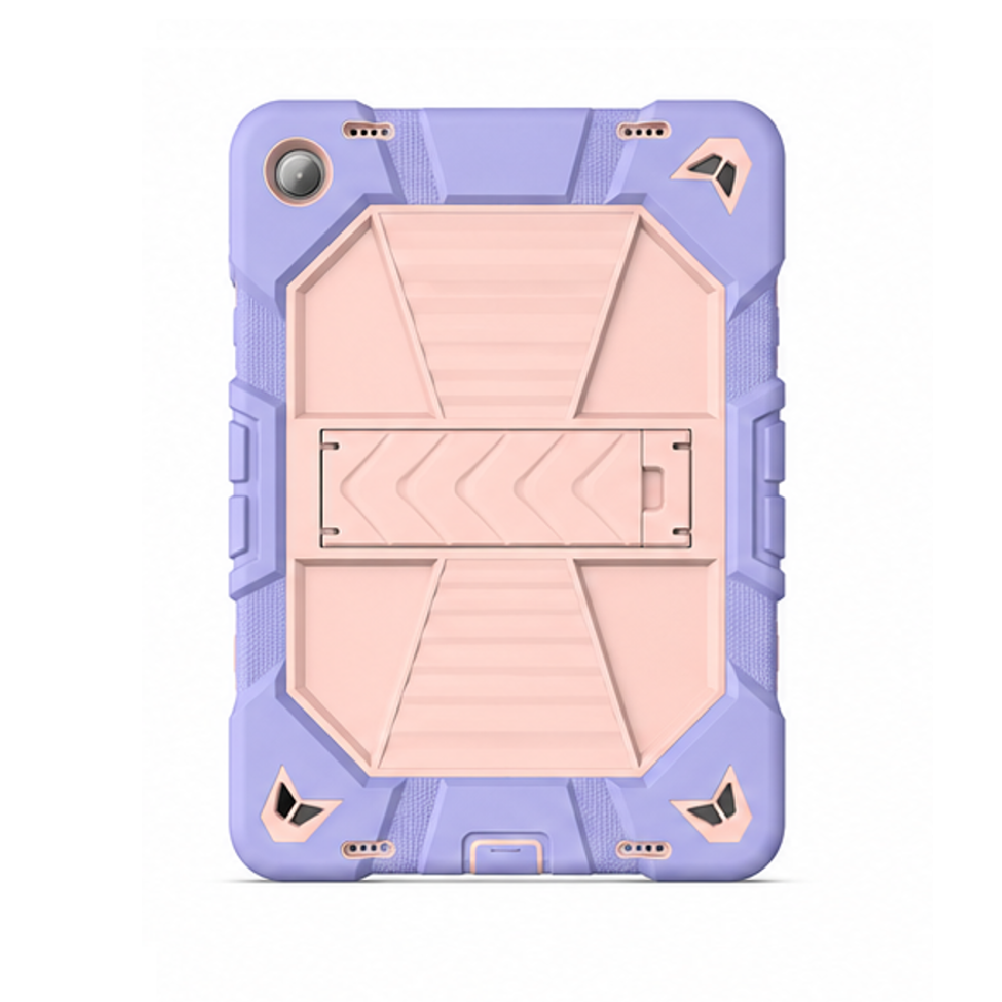 Samsung Galaxy Tab A11 Rugged Shockproof Case with Kickstand (Pink)
