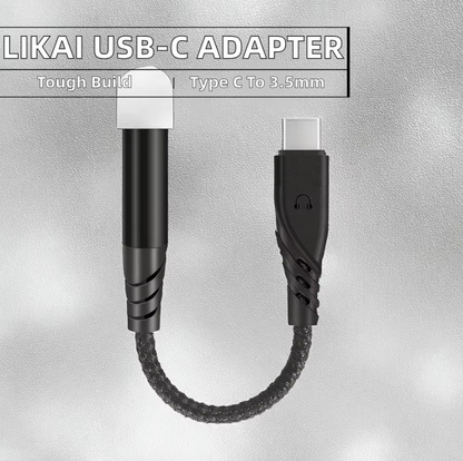 USB-C to 3.5mm Headphone Jack Adapter AUX Audio Cable for Car & iPhone