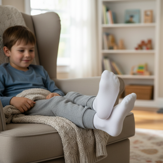 Crew Socks 12 Pairs/pack  Kids' 4-7 years Thin White dealonline.co.nz
