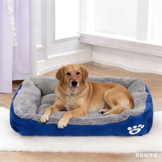 Colourful Calming Dog Bed Warming Washable XXL 95cm