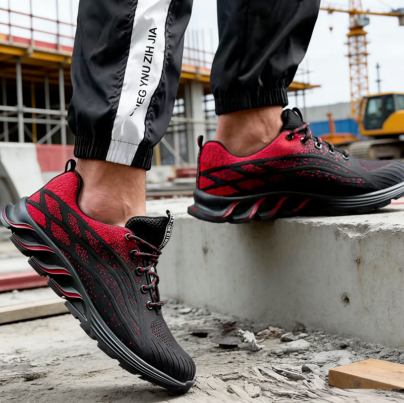 Steel Toe Work Shoes Safety Sneakers Industrial Shoes Lightweight Puncture Proo dealonline.co.nz