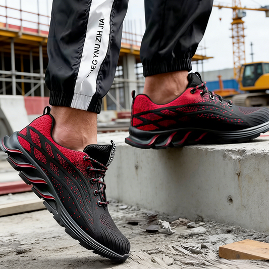 Steel Toe Work Shoes Safety Sneakers Industrial Shoes Lightweight Puncture Proo dealonline.co.nz