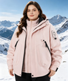 Unisex 3-in-1 Detachable Outdoor Jacket Waterproof Windproof Mountain Coat