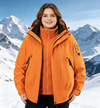 Unisex 3-in-1 Detachable Outdoor Jacket Waterproof Windproof Mountain Coat