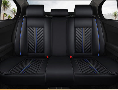 Car Seat Cover Faux Leather Cushion 5 Seater Full Set Front Rear Premium Quality dealonline.co.nz