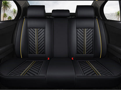 Car Seat Cover Faux Leather Cushion 5 Seater Full Set Front Rear Premium Quality dealonline.co.nz