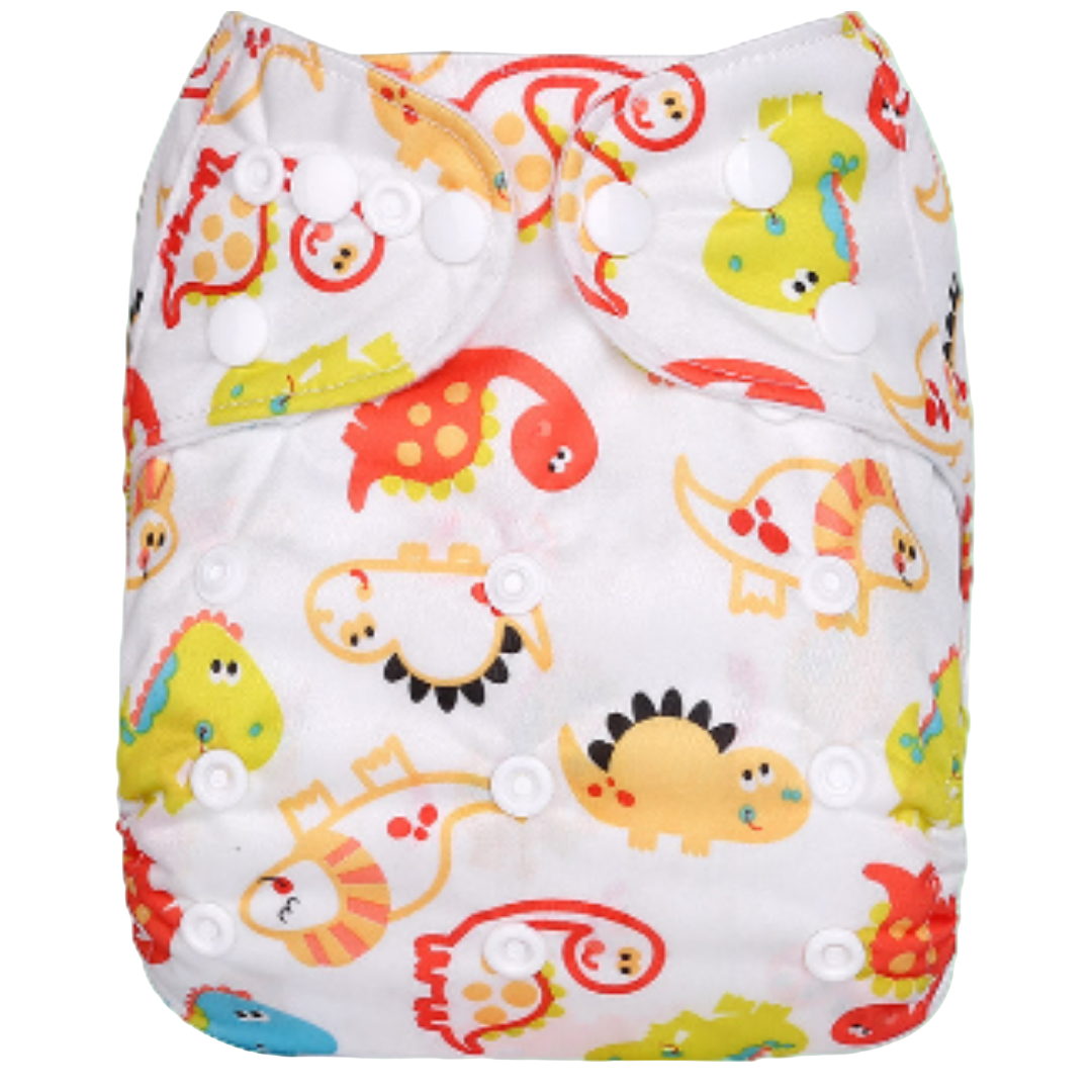 Reusable Cloth Nappies - One Size Fits 3-17kg with Bamboo Insert