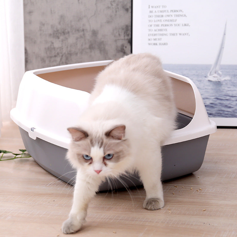 Cat Kitty Litter Tray with Scoop dealonline.co.nz
