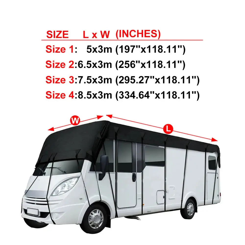 210D Waterproof RV Roof Cover Tarpaulin Sunshade (different sizes available) Habicare