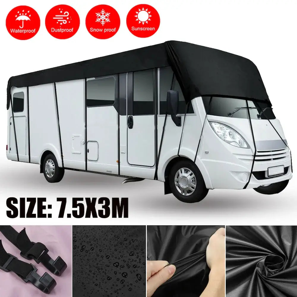 210D Waterproof RV Roof Cover Tarpaulin Sunshade (different sizes available) Habicare