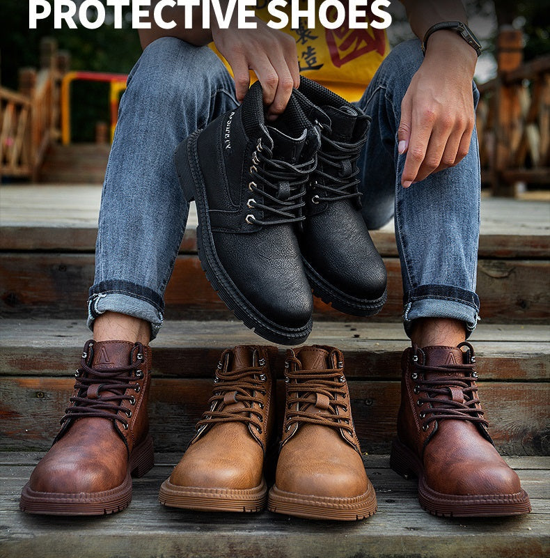 Men's Steel Toe Cap Work Shoes Safety Industrial Puncture Proof Construction 9-14 dealonline.co.nz