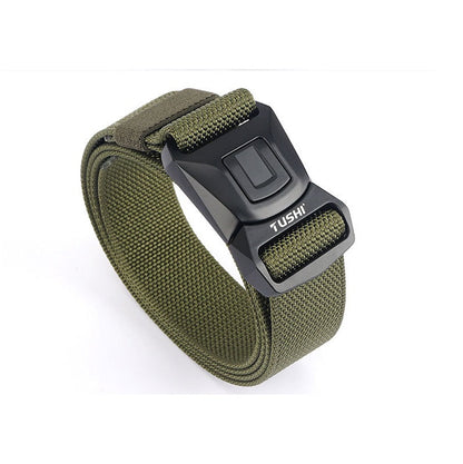 Tactical Belt Military Hiking Nylon Web Rigger Work Belts Heavy-Duty Quick-Relea dealonline.co.nz