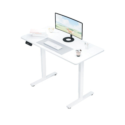 Electra Ergo Single Motor Sit Stand Desk White 1.2m sue-e furniture