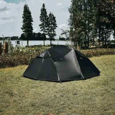 Four Season Double Layer Camping Tent - 2-3 Person Aluminum Pole Waterproof Tent