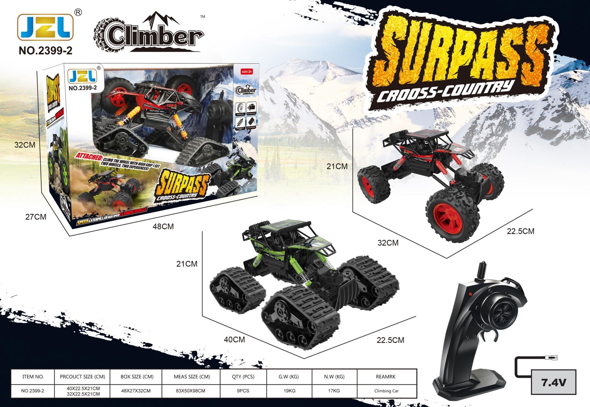 SURPASS High Speed Alloy RC Climbing Car CHANGE THE WHEELS dealonline.co.nz
