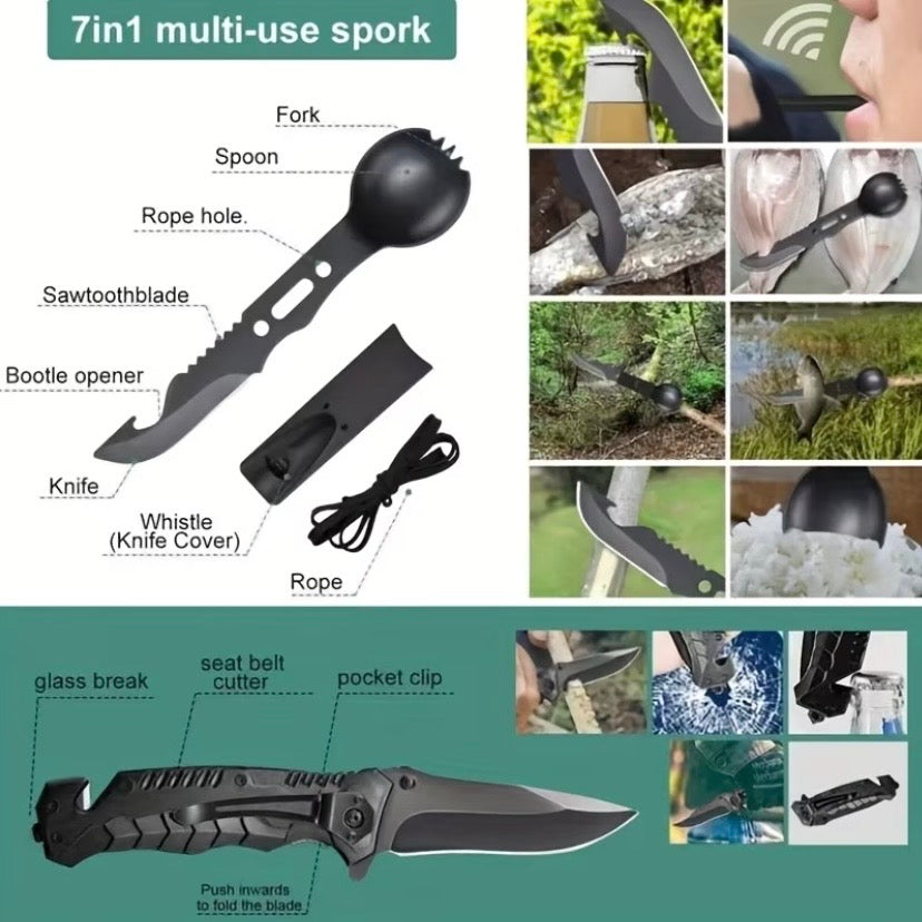 Survival Kit - (15 Piece) With Waterproof Case 9eight5