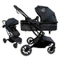 Baby 2 in 1 Multifunctional Two-Way Bassinet Stroller BLACK
