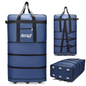 Expandable Extra-Large Travel Duffel Bag with Wheels – Waterproof & Lightweight (6 Wheels) ECOTREK