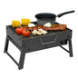 Large black Portable Briefcase-Size Charcoal BBQ Stove Grill - BLACK dealonline.co.nz