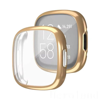 Protective Case for Fitbit Versa 4 (Gold) That Watch Shop
