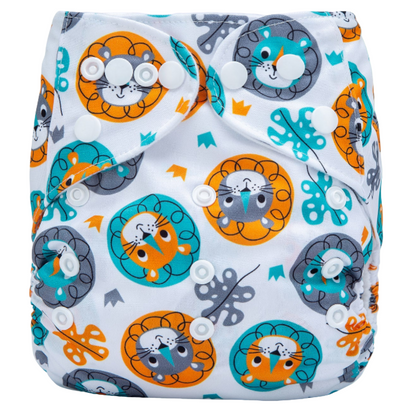 Reusable Cloth Nappies - One Size Fits 3-17kg with Bamboo Insert
