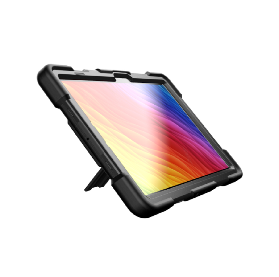 Samsung Galaxy Tab S8 Rugged Shockproof Case with Kickstand (Black)