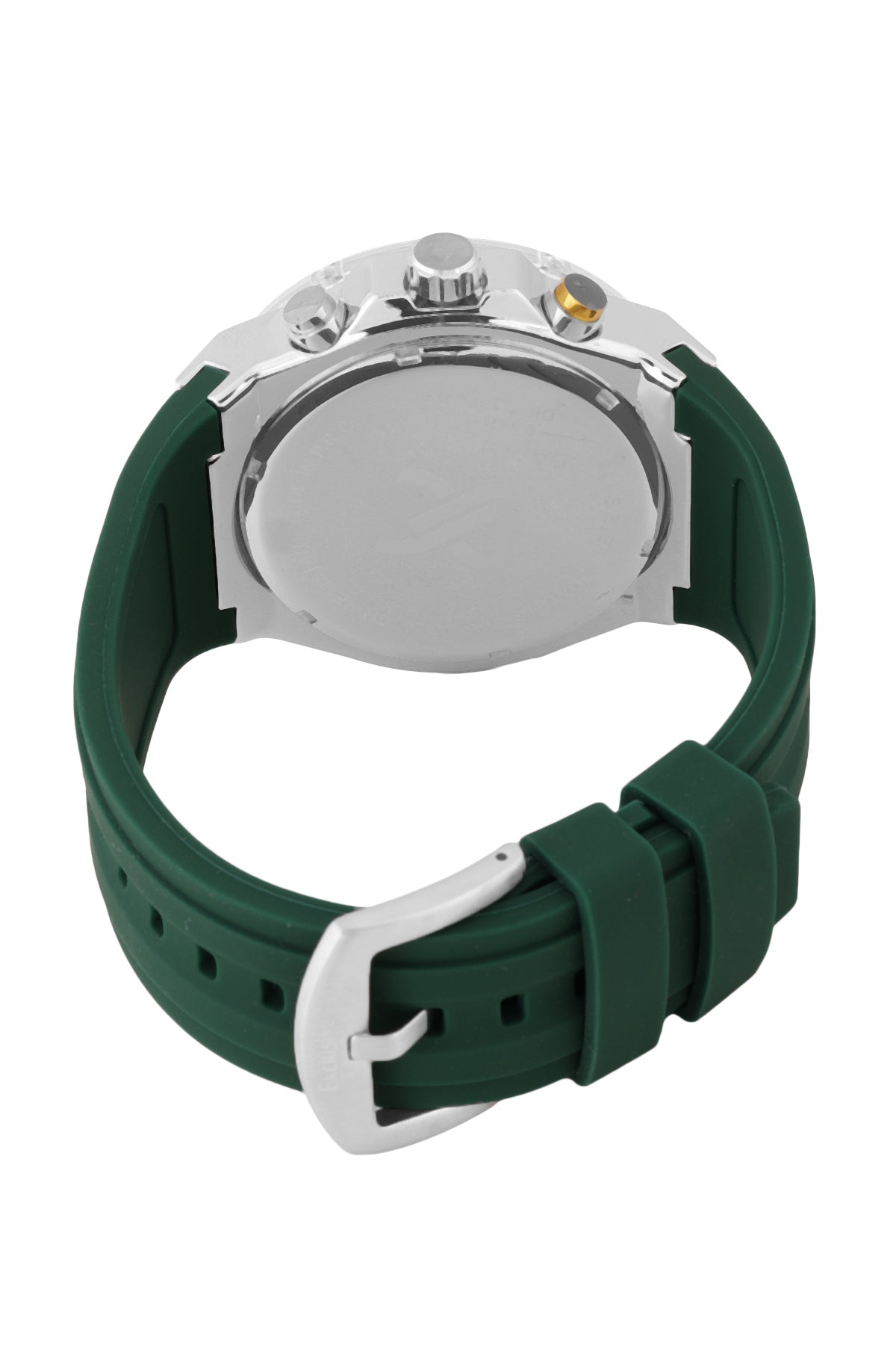 Daniel Klein Exclusive Green Skeleton Dial and Silicone Strap Silver Watch - DK.1.13889-2 Kiwi Watches
