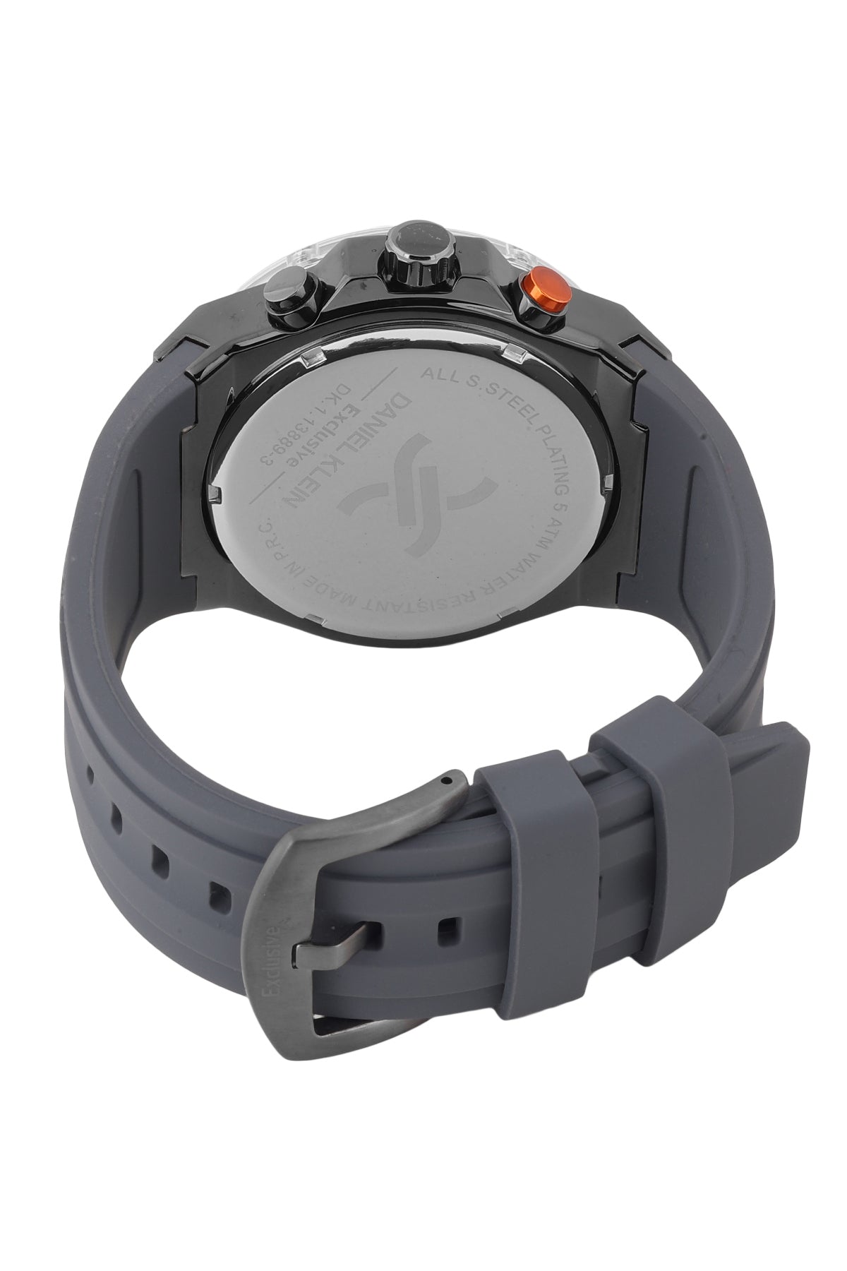 Daniel Klein Exclusive Blue Skeleton Dial Grey Silicone Strap Watch - DK.1.13889-3 Kiwi Watches