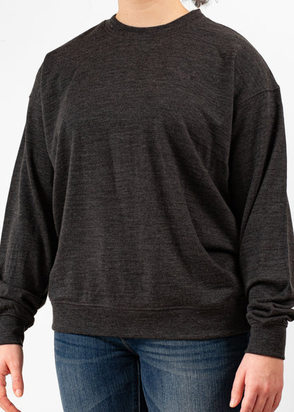 Women's Crew Sweatshirt - 100% Merino Wool, Slate Grey (SECOND) Merino 365 NZ