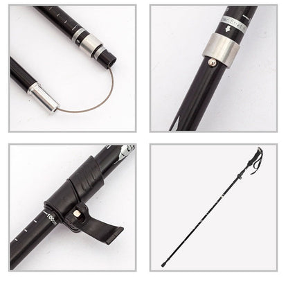 Aluminum Alloy Folding Ultralight Trekking Poles ECOTREK