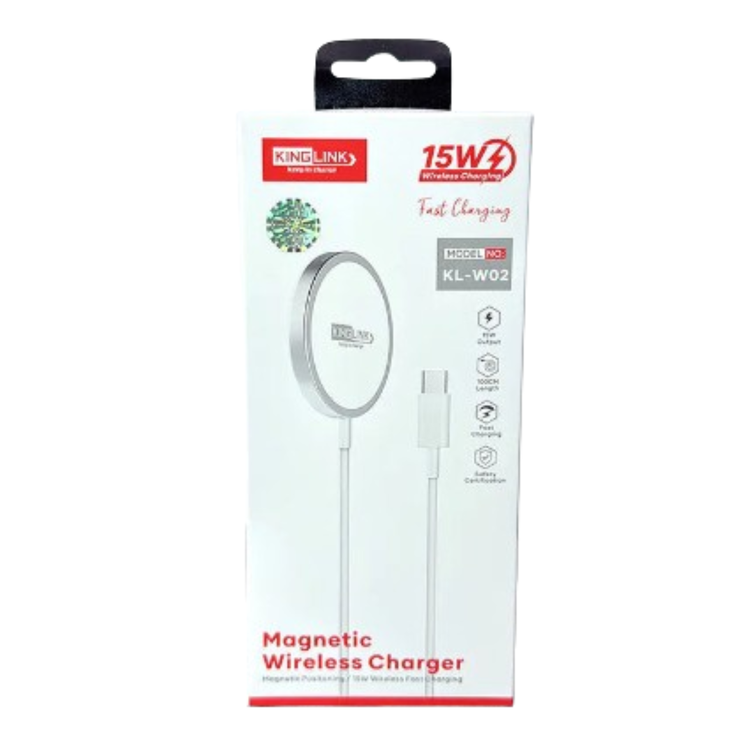 Kinglink 1m 15W Magnetic Wireless Charger KLW02 - ShopHub