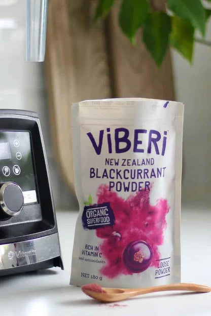 Organic Blackcurrant Powder 180g (Loose Powder)