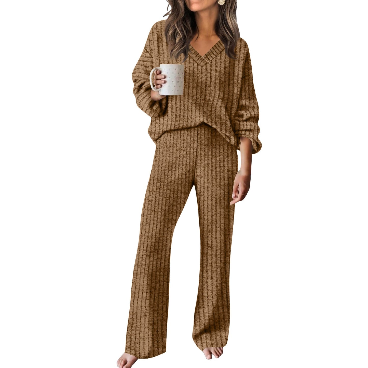 Casual Two-Piece Set with T-Shirt and Pants