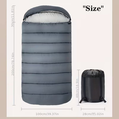 Large Rectangular Sleeping Bag – 230 x 100 cm, Ideal for Camping, Hiking, Picnic & Outdoor Use ECOTREK