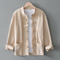 Chinese Retro Button Linen Shirt