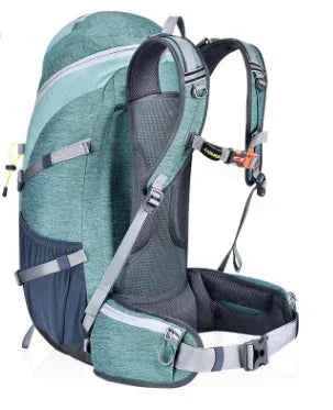50L Nylon Hiking Backpack - Lightweight Outdoor Sports Pack with Embroidered Design | Adventure Rucksack