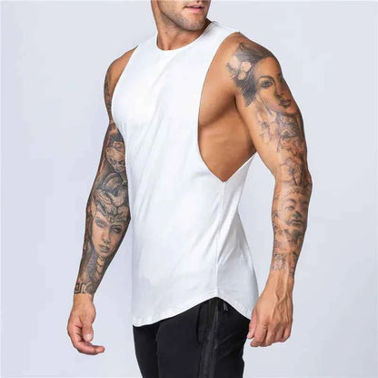 Men's Loose Cotton Sleeveless Singlet
