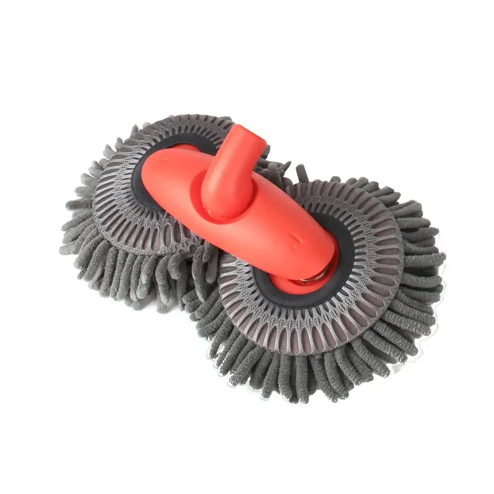 3-Section Telescopic Car Wash Mop with Double Brush Head Habicare