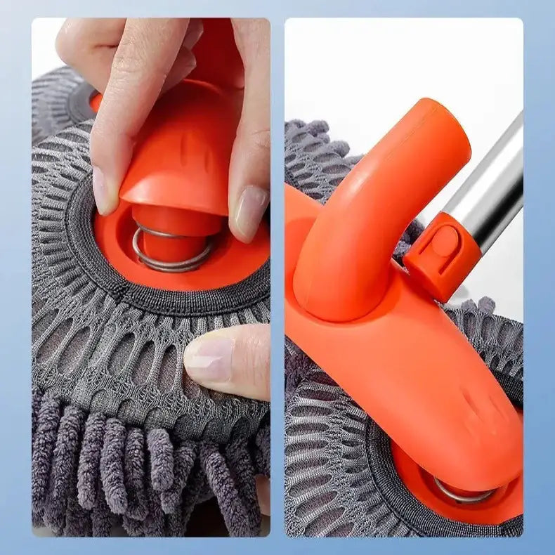 3-Section Telescopic Car Wash Mop with Double Brush Head Habicare